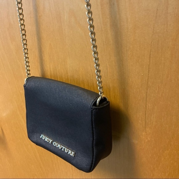 JUICY COUTURE Mini Crossbody Saffiano Textured Leather Part Chain Strap Bag - Picture 3 of 9